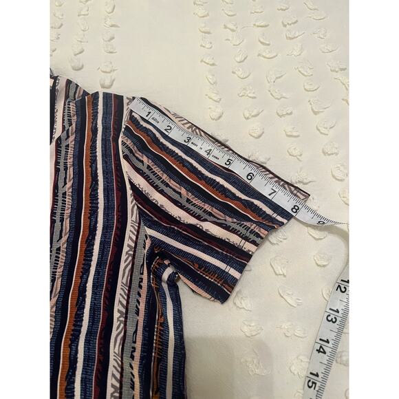 BCBGeneration Women's Striped Mod Mini Dress Boho Retro Size Medium - Picture 7 of 8